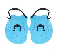 Palmes de natation pour enfants avec sangles réglables pour améliorer les compétences de natation et développer la force du haut du corps (bleu)