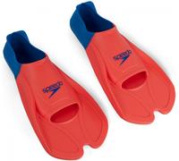 Palmes de natation speedo training fin fluro tangerine/pool blue/blue