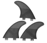 Palmes de planche de surf en fibre de verre, ensemble de propulseurs G3/G5 pour le surf, palmes de stand up paddle avec conception à réaction rapide, modèle vertical pour les (Noire)