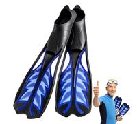 Palmes De Plongée en Apnée pour Adultes, Flexibles Natation Étanches Ensemble avec Un Bon , Longues Palme
