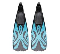 Palmes De Snorkeling - Seac - Azzurra - Chausson En Caoutchouc Souple - Mixte - Couleur Bleu Clair Multicolore