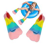 Palmes d'entraînement de natation pour jeunes | Palmes de natation courtes pour jeunes - Plongée libre brasse professionnelle palmes courtes pour enfants, plage, piscine, palmes pour femmes,