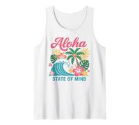 Palmier Aloha State of Mind Retro Wave Hawaii Beach pour femmes Débardeur