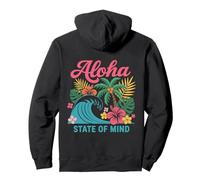 Palmier Aloha State of Mind Retro Wave Hawaii Beach pour Femmes Sweat à Capuche