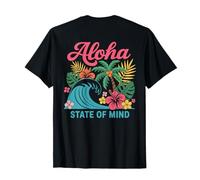 Palmier Aloha State of Mind Retro Wave Hawaii Beach pour Femmes T-Shirt