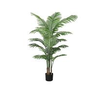 Palmier areca artificiel avec tronc et feuilles réalistes, plante artificielle en pot pour décoration intérieure dans la chambre, le salon, le bureau, le balcon et la terrasse