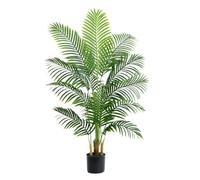 Palmier Artificiel Arnusa en Pot 150cm, Plante Artificielle Areca Interieur, Arbre Artificiel Décorative pour Salon Balcon Chambre Bureau (Pot Noir, 150cm)