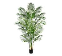 Palmier Artificiel Arnusa en Pot 180cm, Plante Artificielle Areca Interieur, Arbre Artificiel Décorative pour Salon Balcon Chambre Bureau (Pot Noir, 180cm)