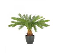 LIGNE DÉCO - Palmier Artificiel Cycas - Décoratif - Élégant - Tendance Déco - Durable - Entretien Facile - Plante Artificielle Intérieur - Plastique - 70cm