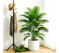 Palmier artificiel de 60-80 cm de hauteur, fausses plantes Monstera, branche en plastique, feuilles de Maranta, fausses feuilles de cocotier pour la décoration intérieure de la maison 80cm 18 leaves