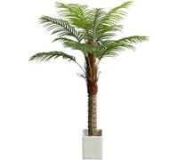 Palmier artificiel de cocotier - Plante artificielle extra large pour décoration d'intérieur - 160 cm de haut (63 pouces) pour décoration de jardin en pot pour porte ou loft