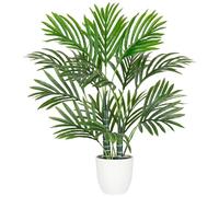 Palmier artificiel - Grand arbre tropical - Décoration esthétique pour salon, chambre à coucher, bureau, maison (vert, 58 cm)