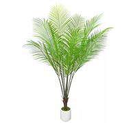 Palmier Artificiel Phoenix 160 cm, Faux Palmier Dattier avec Feuilles Réalistes, Décoration Tropicale pour Intérieur et Extérieur, Plante Imitation Faible Entretien en Pot pour Maison, Salon, Bureau