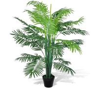 Palmier Artificiel Phoenix avec Feuillage Résistant aux UV & Pot en Ciment 130 cm