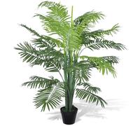 Palmier artificiel - vidaXL - Phoenix - 130 cm - Pot inclus - Vert