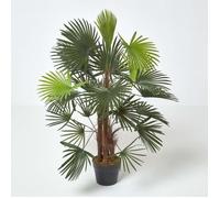 Palmier bambou vert Lady Palm en pot, 90 cm