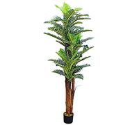 Palmier Cocotier Plante Arbre Artificiel 180cm Bois Naturelles Decovego