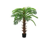Palmier Cycas Artificiel avec Pot pour Maison Bureau Hall d'Hôtel 140 cm Vert Vert