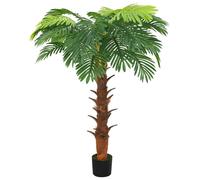 Palmier Cycas Artificiel avec Pot pour Maison Bureau Hall d'Hôtel 160 cm Vert Vert