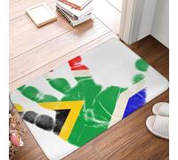 Palmier du Drapeau De L'Afrique du Sud Paillasson D'Entree Lavable en Machine Paillasson Intérieur Doux Welcome Paillassons pour Cuisine Extérieur Couloir 40X60Cm