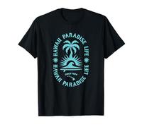Palmier et Vagues du Paradis hawaïen T-Shirt