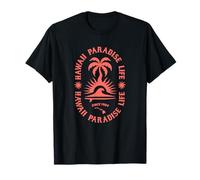 Palmier et Vagues du Paradis hawaïen T-Shirt