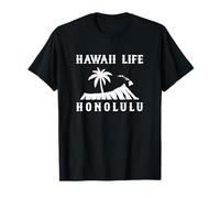Palmier Honolulu à tête de Diamant des îles Hawaï T-Shirt