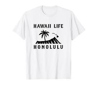 Palmier Honolulu à tête de Diamant des îles Hawaï T-Shirt