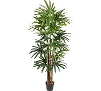 Palmier raphia 200 cm plante artificielle en pot plastique - ambiance tropicale proche de la réalité