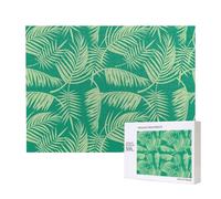 Palmier Tropical,Puzzle Familial en Bois de 500 pièces pour Adultes et Adolescents, décoration d'intérieur