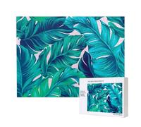 Palmier Tropical,Puzzle Familial en Bois de 500 pièces pour Adultes et Adolescents, décoration d'intérieur