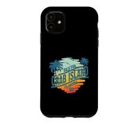 Palmier Vintage au Coucher du Soleil sur l'île de Floride à Destin Coque pour iPhone 11