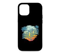 Palmier Vintage au Coucher du Soleil sur l'île de Floride à Destin Coque pour iPhone 12/12 Pro