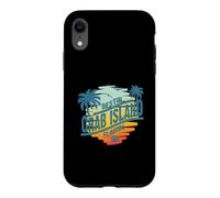 Palmier Vintage au Coucher du Soleil sur l'île de Floride à Destin Coque pour iPhone XR