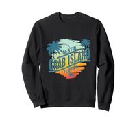 Palmier Vintage au Coucher du Soleil sur l'île de Floride à Destin Sweatshirt