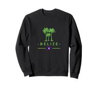 Palmiers Belize Amérique centrale Drapeau Belize Mer des Caraïbes Sweatshirt