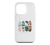 Palmiers des Caraïbes, plages Roses et cochons - Vacances Bahamas Coque pour iPhone 13 Pro