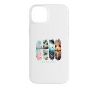 Palmiers des Caraïbes, plages Roses et cochons - Vacances Bahamas Coque pour iPhone 14 Plus