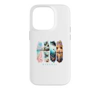 Palmiers des Caraïbes, plages Roses et cochons - Vacances Bahamas Coque pour iPhone 14 Pro