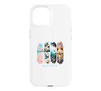 Palmiers des Caraïbes, plages Roses et cochons - Vacances Bahamas Coque pour iPhone 15