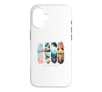 Palmiers des Caraïbes, plages Roses et cochons - Vacances Bahamas Coque pour iPhone 16