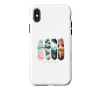 Palmiers des Caraïbes, plages Roses et cochons - Vacances Bahamas Coque pour iPhone X/XS