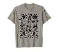 Palmiers Hibiscus Dancer Tropical Vintage Aloha Hawaiian Days T-Shirt