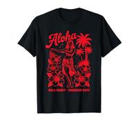Palmiers Hibiscus Dancer Tropical Vintage Aloha Hawaiian Days T-Shirt