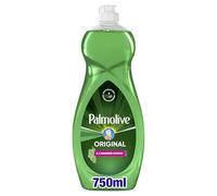 PALMOLIVE - Liquide Vaisselle Palmolive Original à l'Amande Douce - Formule douce pour les mains - Dégraissant Pour une Vaisselle Étincelante - Flacon 750 ml