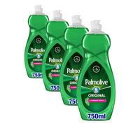 PALMOLIVE - Liquide Vaisselle Palmolive Original à l'Amande Douce - Formule douce pour les mains - Dégraissant Pour une Vaisselle Étincelante - Flacon 750 ml (Lot de 4)