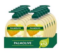 Palmolive Nettoyant liquide pour les mains sans savon lait et miel, nettoyage et soin pour vos mains, 12 flacons de 300 ml