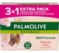 Palmolive Pain de savon Amande & Lait, paquet de 4 (4 x 90g)