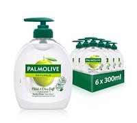 Palmolive Savon Naturals Olive & Lait 6 x 300 ml - Savon liquide pour les mains pour un nettoyage doux des mains