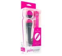 PalmPower Wand - vibromasseur avec powerbank (rose-gris)